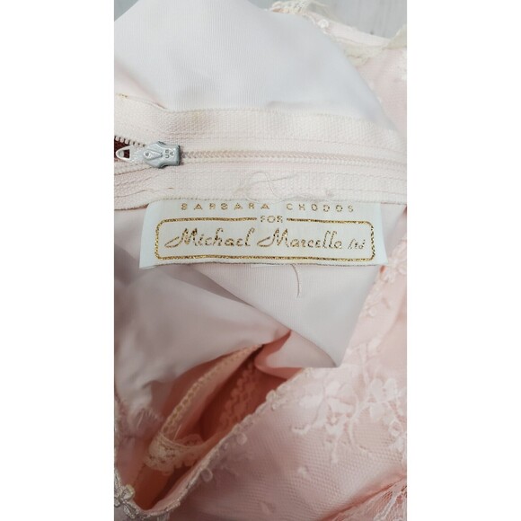 VTG Barbara Chodos Michael Marcella Dress WMNS Sz 12 Drop Waist Flapper Lace 80s - Picture 11 of 12